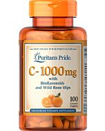 ויטמין C עם פקעות ורדים וביופלבנואידים 1000 מ"ג